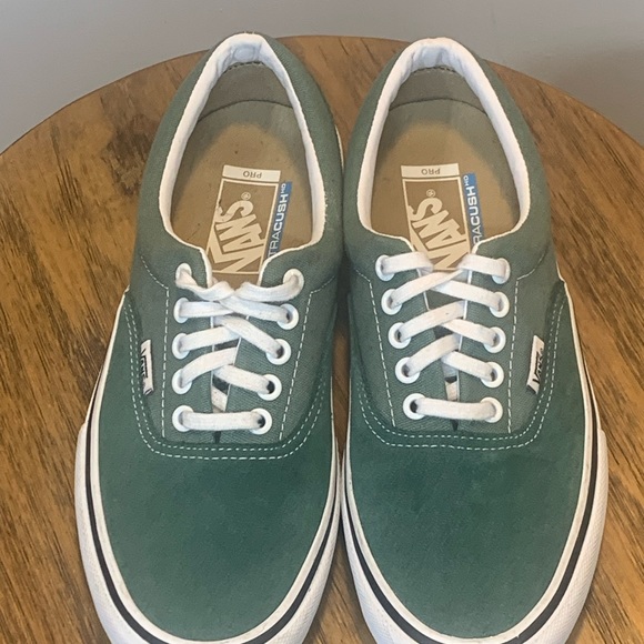 Vans Era Pro Duck Green Suede & Canvas Shoes Mens 7.5 Ultracush - Picture 4 of 7